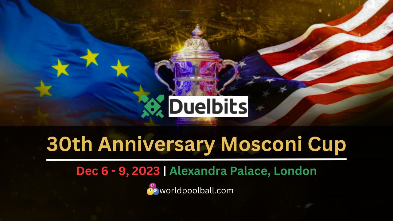 30th Anniversary Mosconi Cup World Nineball Tour partners with DuelBits